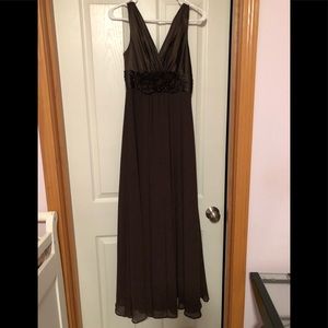 Bill Levkoff sleeveless A line chiffon gown